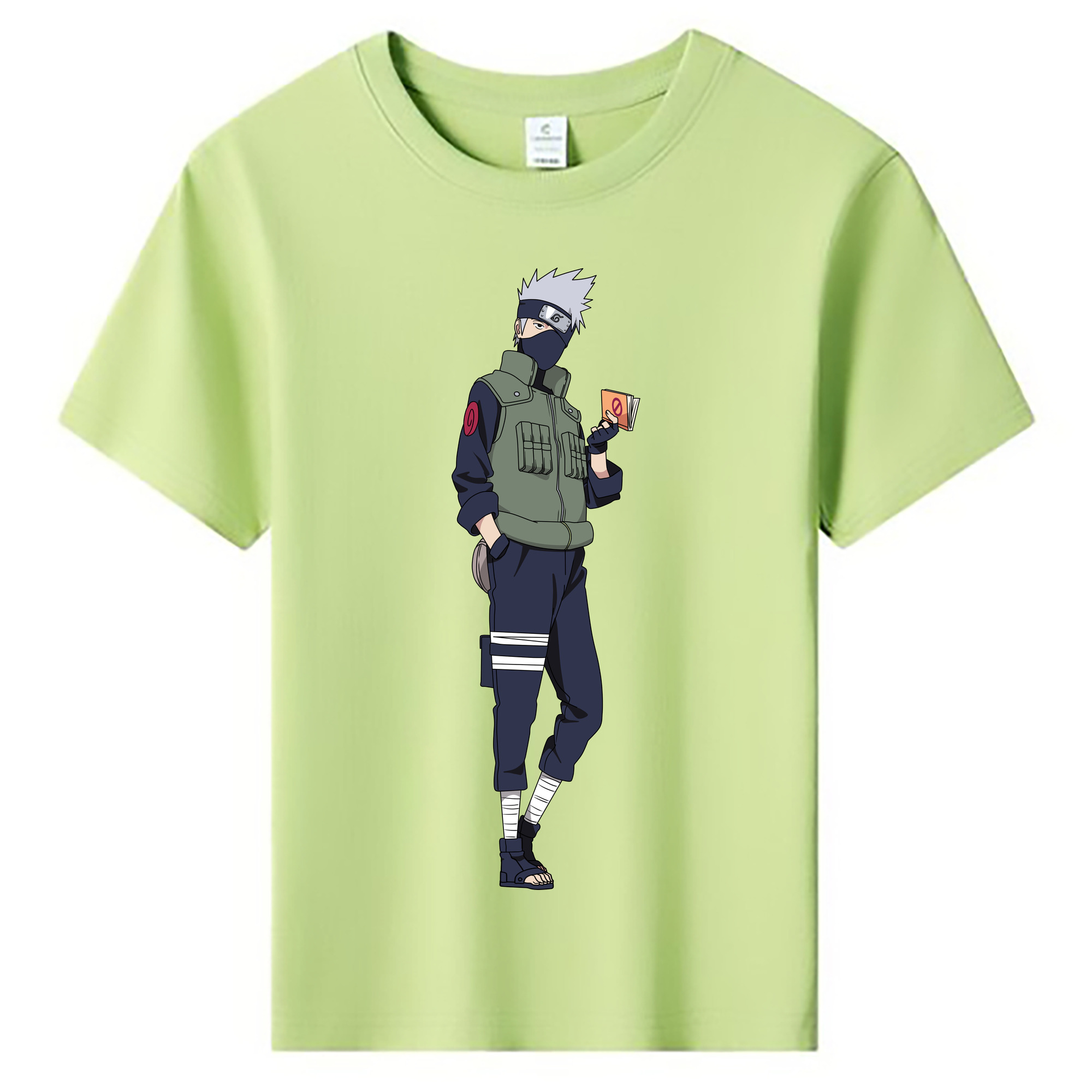 （画像用） NARUTO -ナルト- はたけ カカシ Hatake Kakashi 綿100％キッズTシャツ（フロントプリント）
